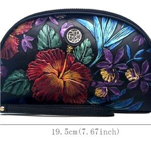 PMSIX Women’s Clutch Genuine Leather Embossed, NWOT